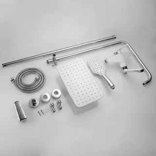 Душевая стойка Shevanik S8036F белый/хром